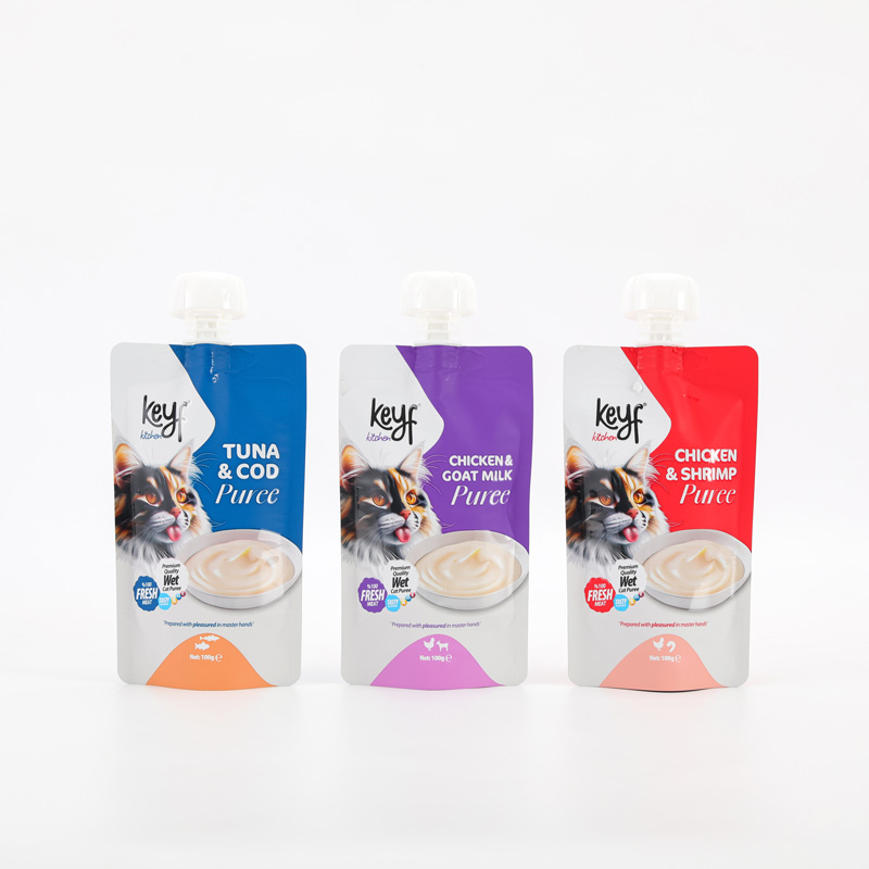 Customized Printing Wet Pet Food Cat Food Meat Packaging Self-supporting Nozzle Bag