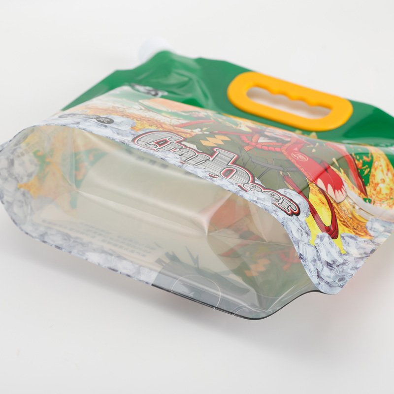 Custom PE Plastic Moisture Proof Stand up Spout Pouch Packaging Bags for Beer