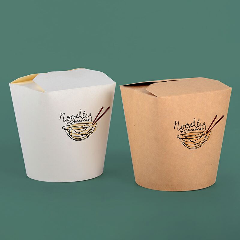 Customizable Matt Lamination  Kraft Paper Food Grade Takeaway Box for Sushi Noodle Box