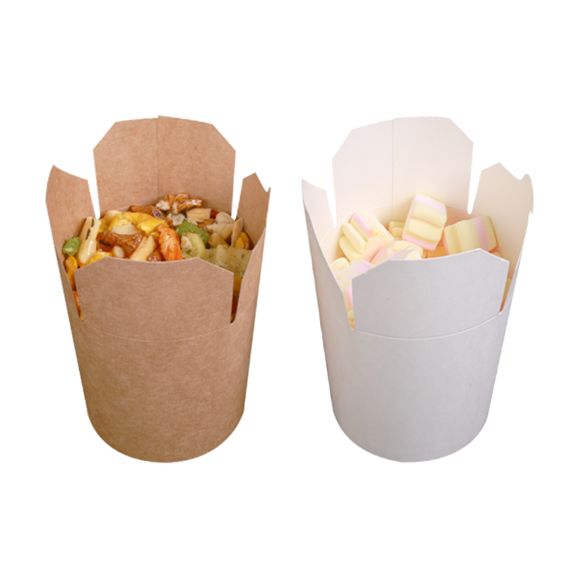 Customizable Matt Lamination  Kraft Paper Food Grade Takeaway Box for Sushi Noodle Box