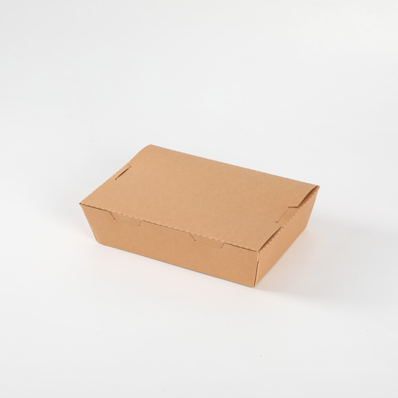Fast Food Pizza Sandwich Sushi Box Kraft Food Packaging Take Away Paper Box Disposable Bento To-go Lunch Box