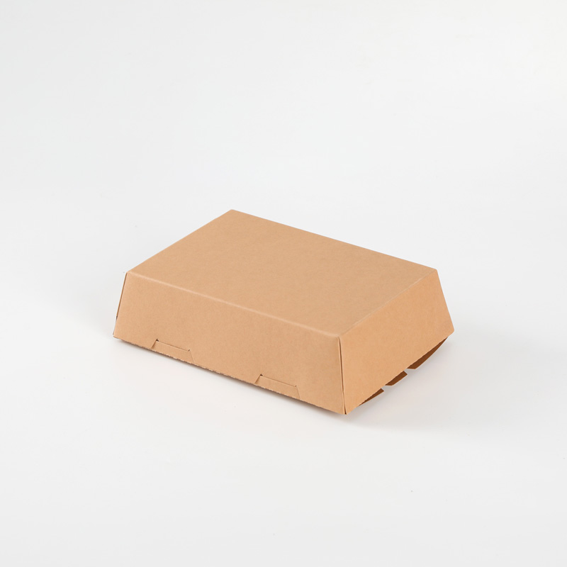 Fast Food Pizza Sandwich Sushi Box Kraft Food Packaging Take Away Paper Box Disposable Bento To-go Lunch Box