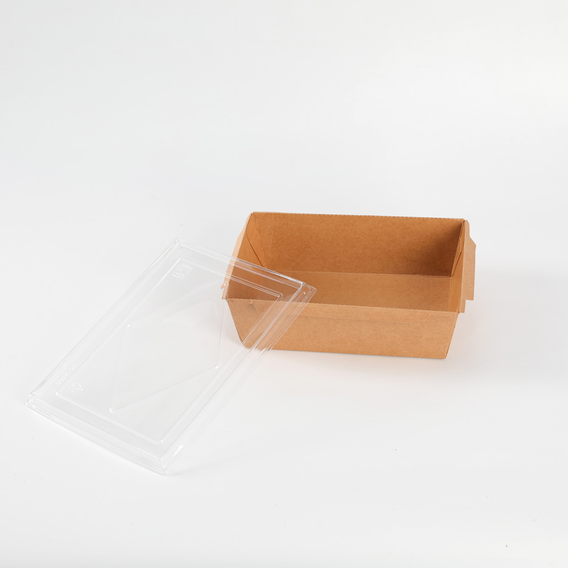 Kraft Lunch Food Boxes Microwave Safe Leak Grease Resistant for Restaurant and Catering Disposable Salad Paper Boxes