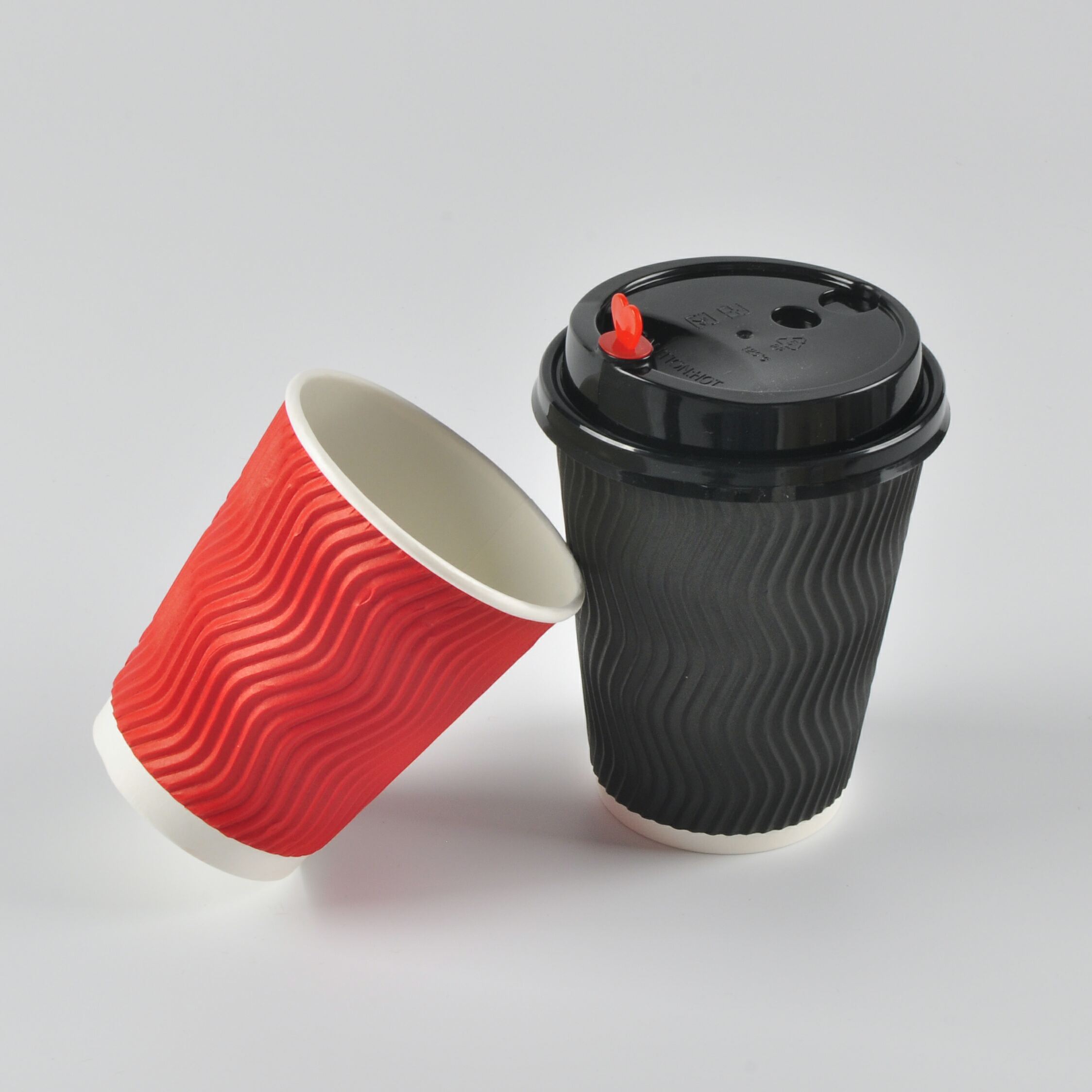 Single Double Ripple Wall  Disposable Togo Cups Cold Hot Drinking Cup Coffee Cup