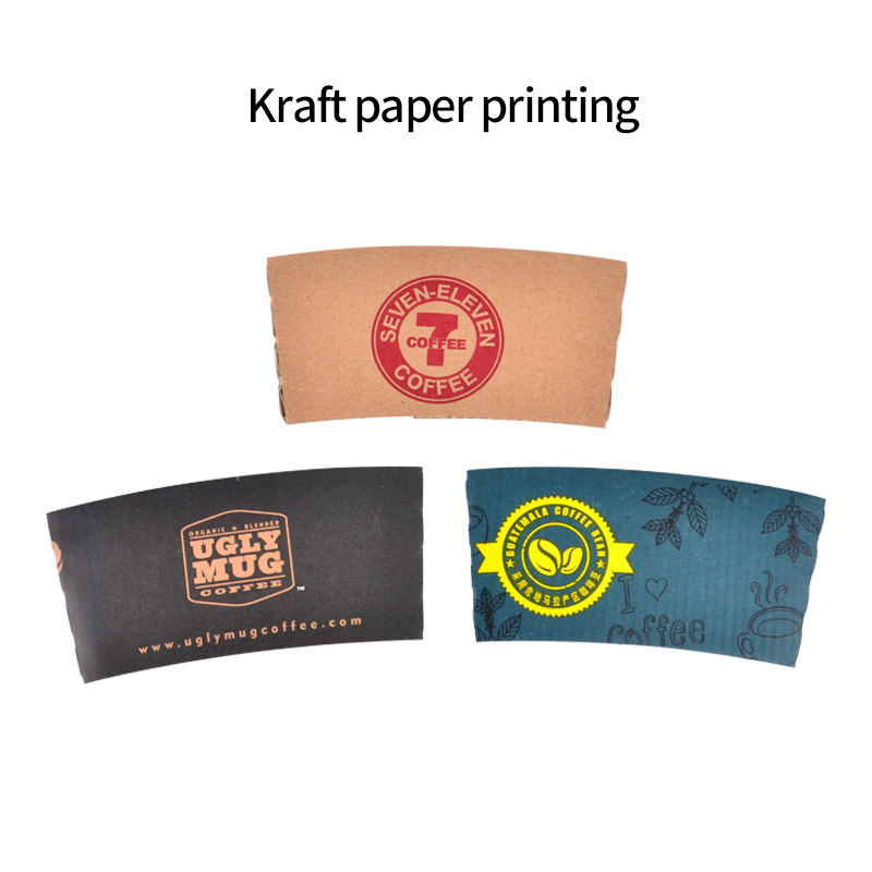 Custom Printed Disposable Double Wall Coffee Cup Sleeve Hot Paper Cup with Logo