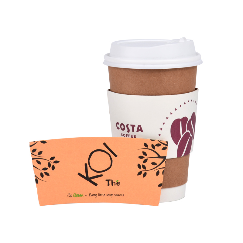 Custom Printed Disposable Double Wall Coffee Cup Sleeve Hot Paper Cup with Logo