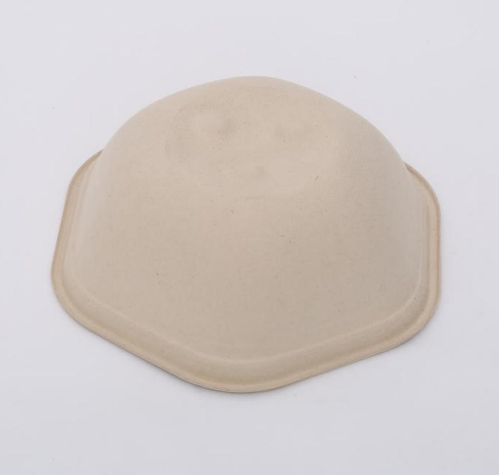 Biodegradable Disposable Fast Food Packaging for Restaurants Takeaway Pulp Bagasse Salad Bowl Hexagonal