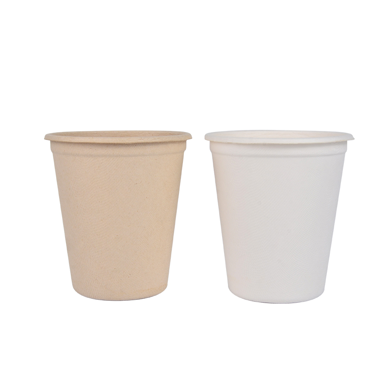 Biodegradable Packaging Customized Sugarcane Bagasse Cups Compostable Coffee Cups With Lid Compostable Takeaway Coffee Cups
