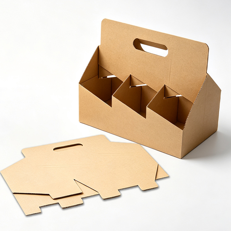 Disposable Paper Coffee Cup Holder Portable Drink Cup Carriers to go Cup Holder Food Delivery Accessories for Hot/Cold Drinks