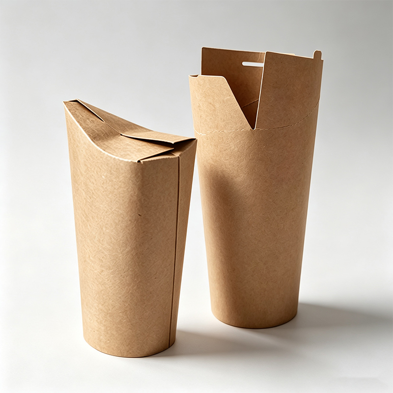 Compostable Coffee Cups drink directly butterfly cup Eco Friendly Disposable Paper Cups without lid and straw