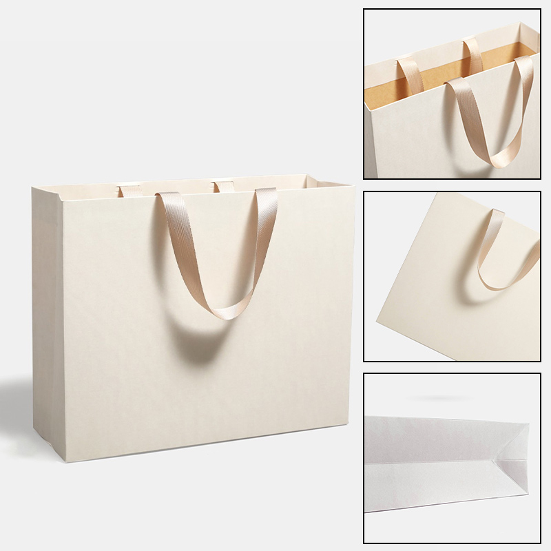 Custom Seamless Bottom Paper Bag 250gsm Packing Heavy Goods Strong High Quality Paper Bag Wholesale for Shopping/Boutique