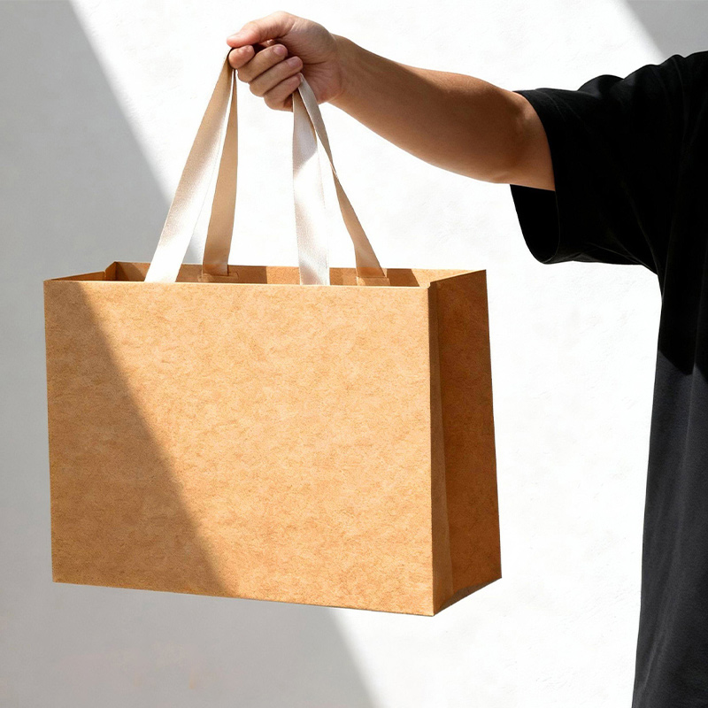 Fashion Printing Logo Folding Cheap Paperboard Promotional Waterproof Gift Custom Made Shopping Tote Bags